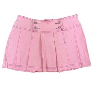 (Deadstock) A·JEANS Pink Pleated Mini Skirt